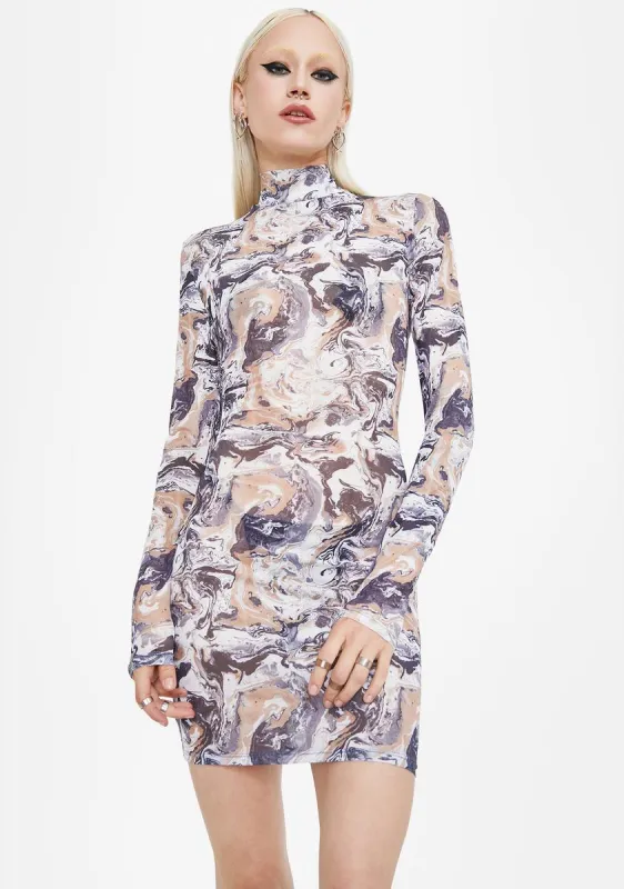 Can't Top This Mesh Bodycon Dress sold by Dolls Kill