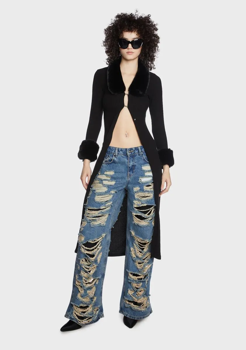 Brush It Off Knit Cardigan sold by Dolls Kill product image thumbnail 4