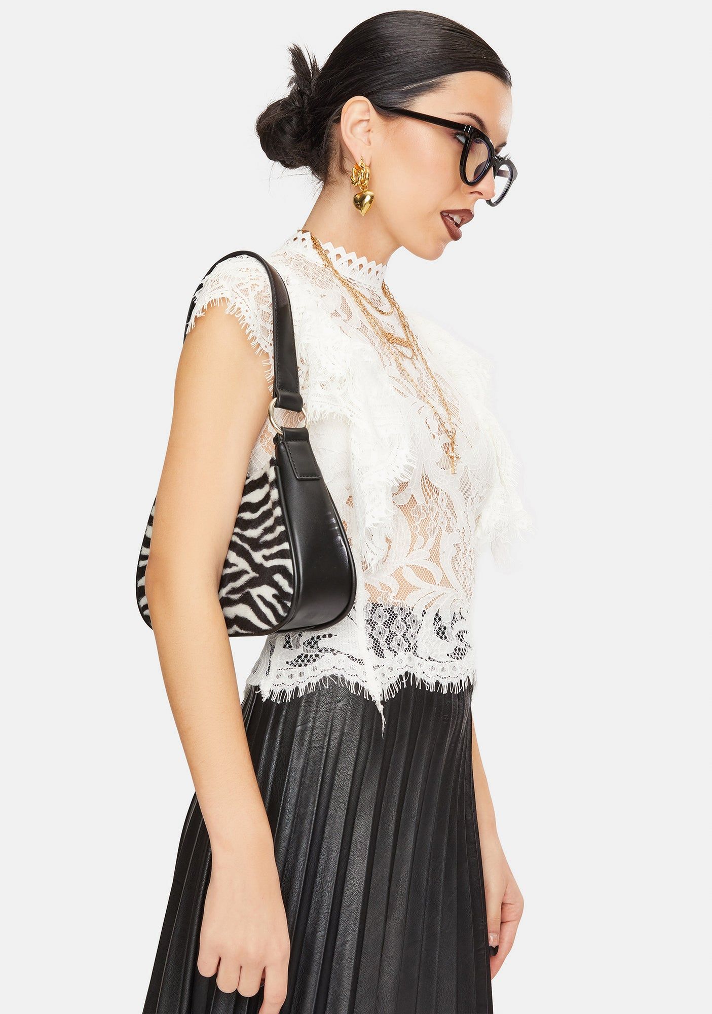 Heaven Can't Stop Lovin' Lace Top sold by Dolls Kill product image thumbnail 2