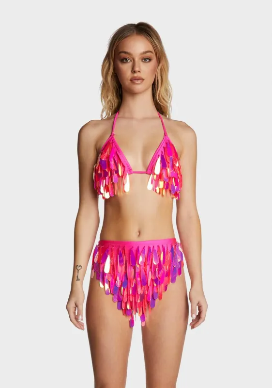 Pink Angel Dust Bra Top sold by Dolls Kill