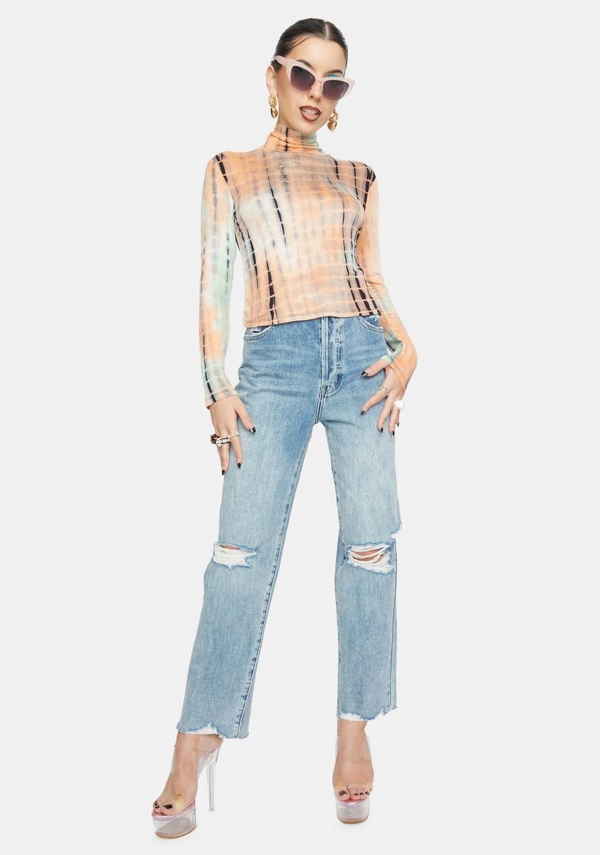 Catch A Wave Tie Dye Top sold by Dolls Kill product image thumbnail 3