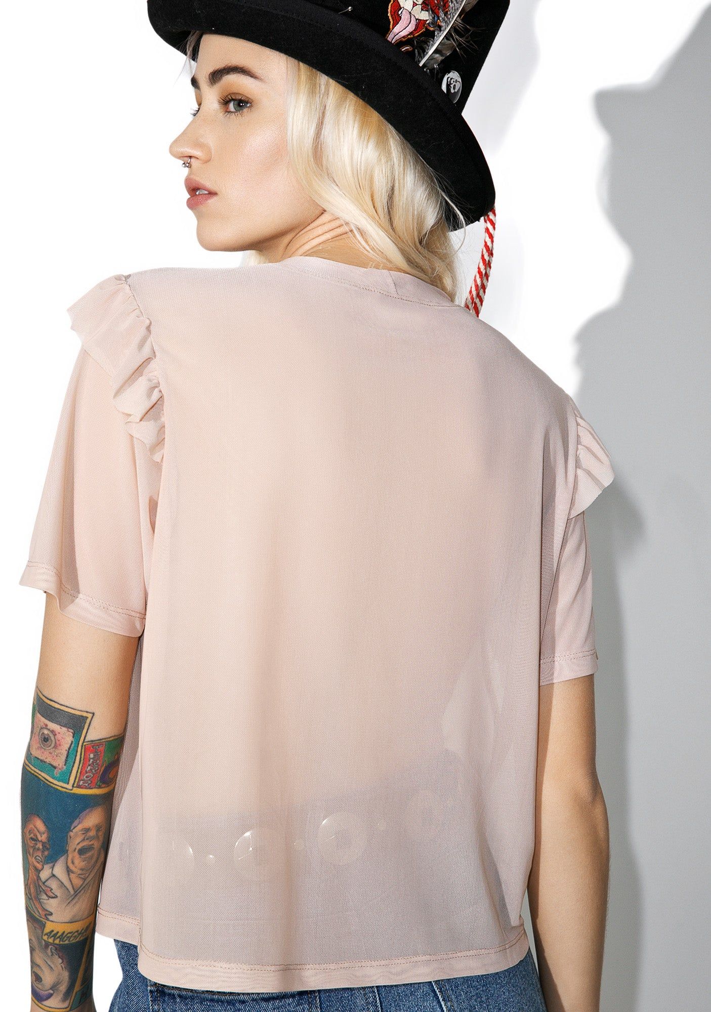 Light Prayer Crop Top sold by Dolls Kill product image thumbnail 4