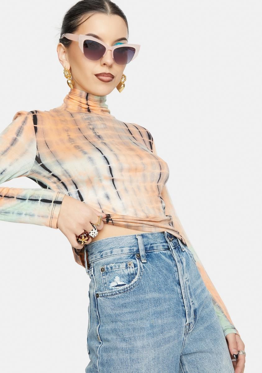 Catch A Wave Tie Dye Top sold by Dolls Kill product image thumbnail 2