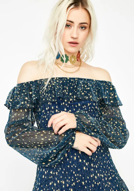 Shooting Starz Sheer Top sold by Dolls Kill