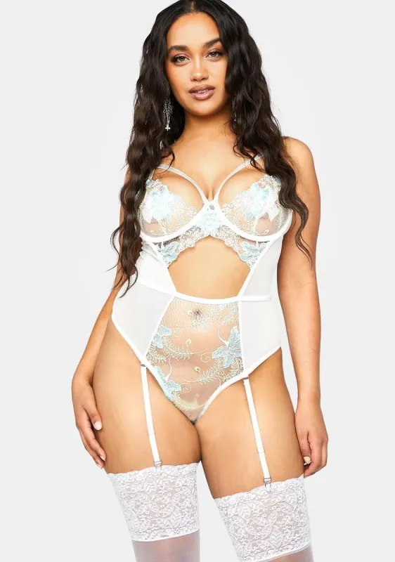 Plus Mind Games Cut Out Teddy sold by Dolls Kill