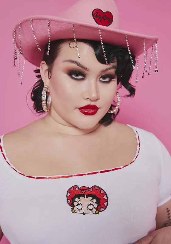 Plus A Little Ditty Ribbon Trim Tee made by Dolls Kill