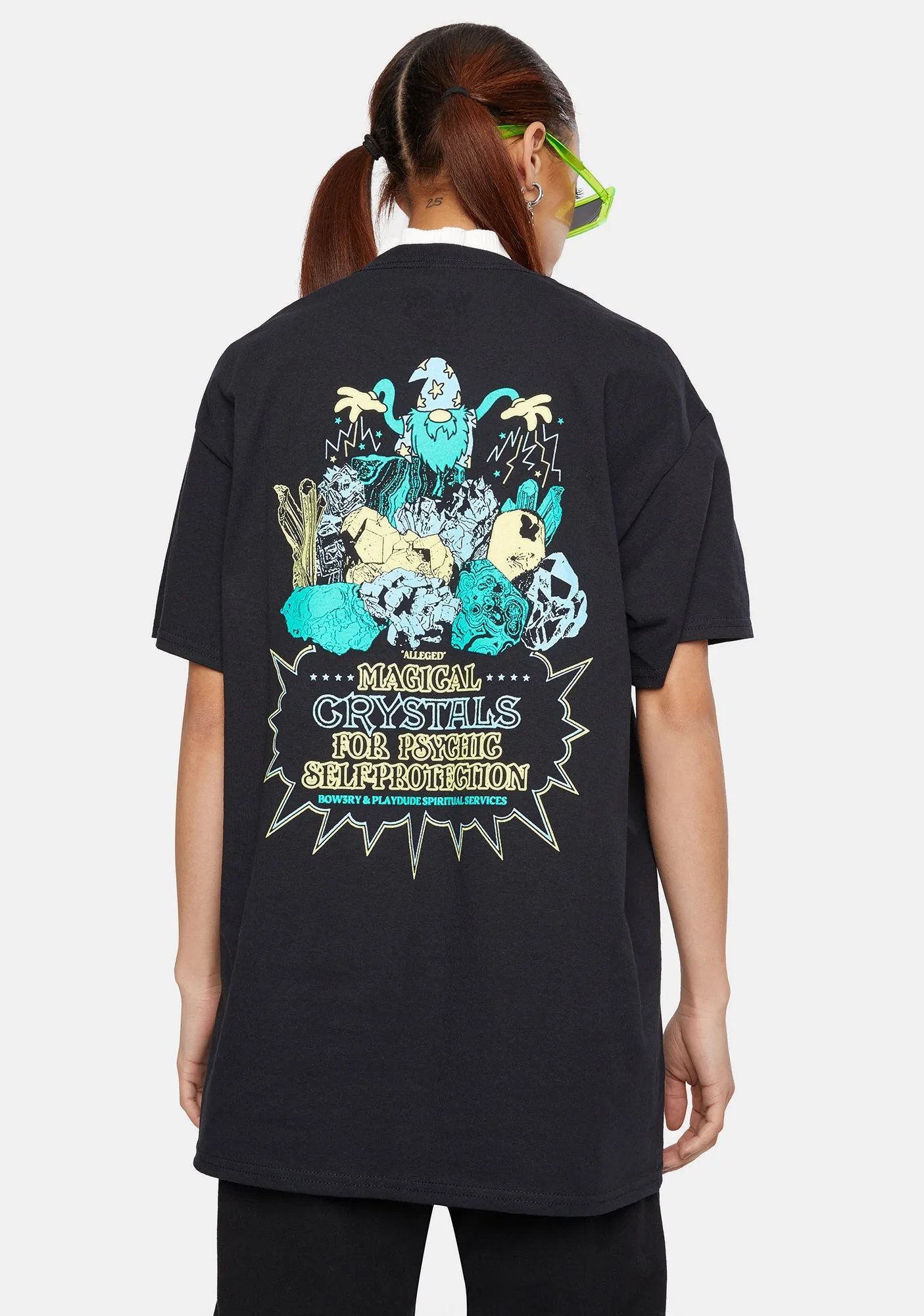 X Playdude Crystal Graphic Tee sold by Dolls Kill