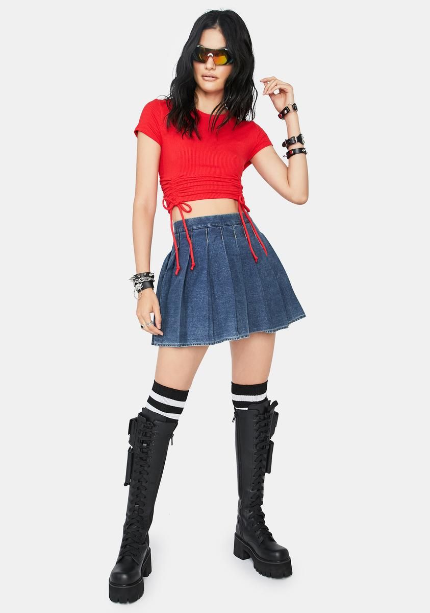 Lit Hidden Anecdote Crop Top sold by Dolls Kill product image thumbnail 3