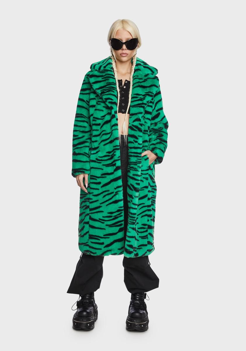 Tiger Kai Faux Fur Coat sold by Dolls Kill product image thumbnail 3