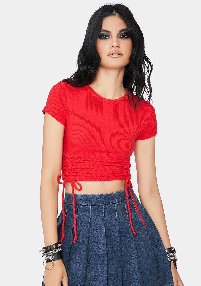 Lit Hidden Anecdote Crop Top sold by Dolls Kill