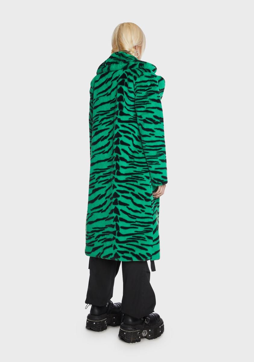 Tiger Kai Faux Fur Coat sold by Dolls Kill product image thumbnail 4