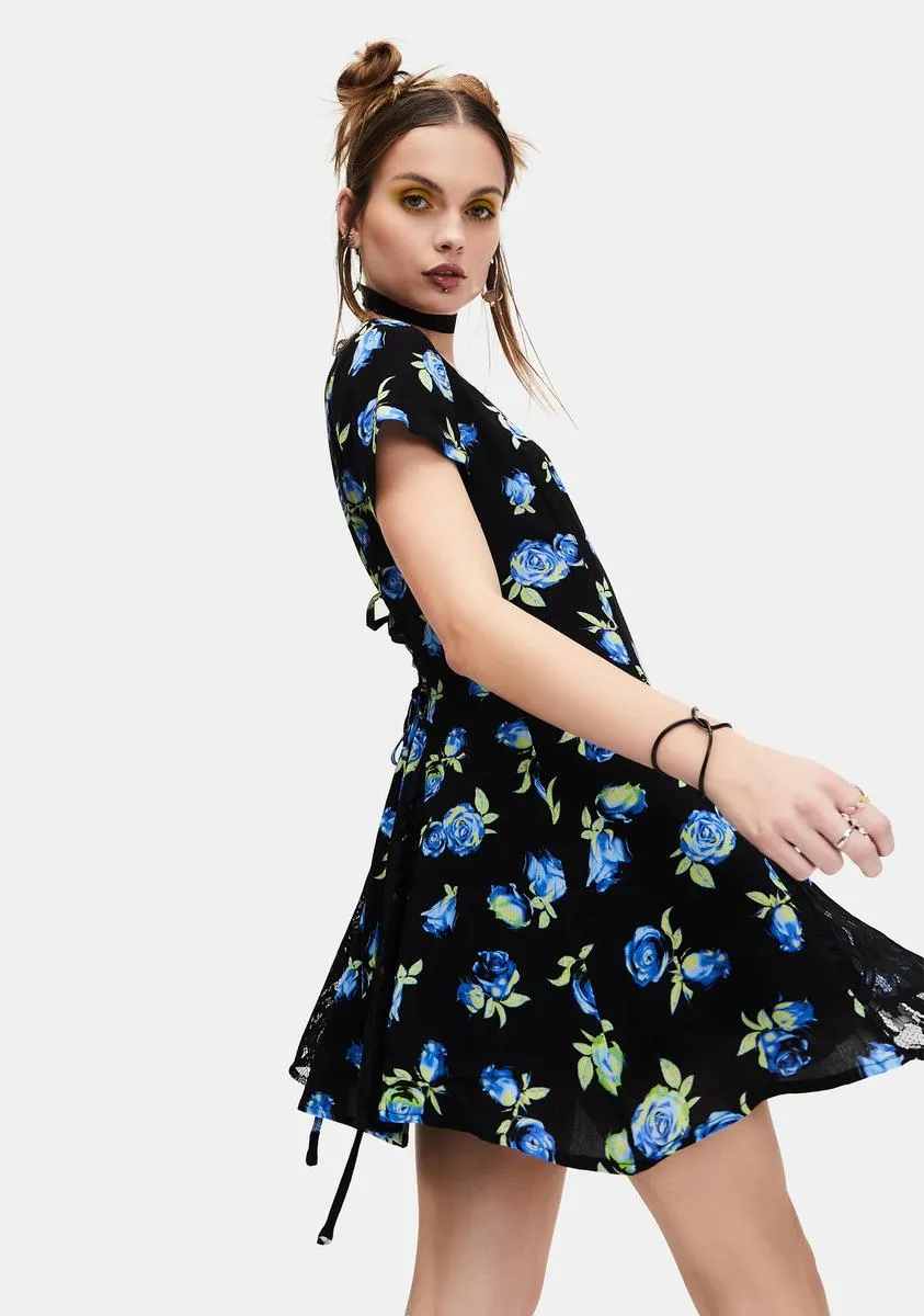 Grander Tales Floral Mini Dress sold by Dolls Kill product image thumbnail 4