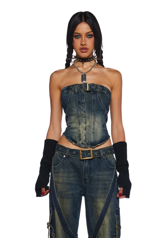Hardcore Happiness Tube Top sold by Dolls Kill
