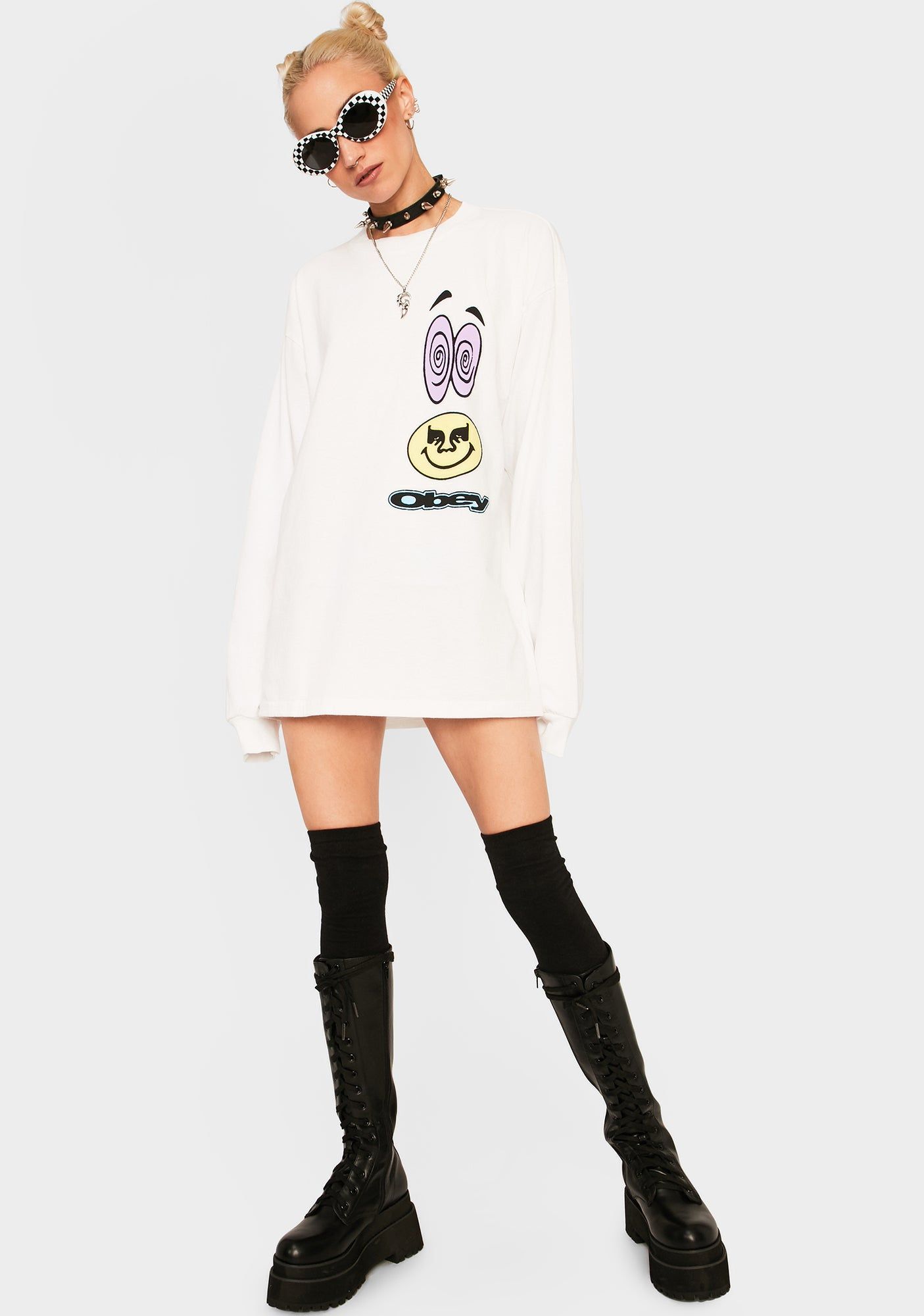 Acid Crash Long Sleeve Graphic Tee sold by Dolls Kill product image thumbnail 3