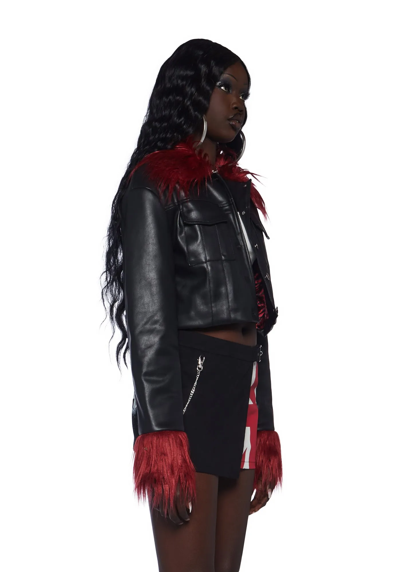 Hard To Replace Cropped Jacket sold by Dolls Kill product image thumbnail 3