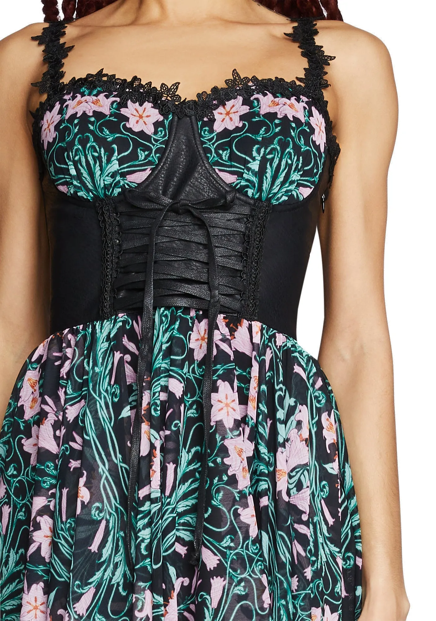 Floral Oath Mini Dress sold by Dolls Kill product image thumbnail 5