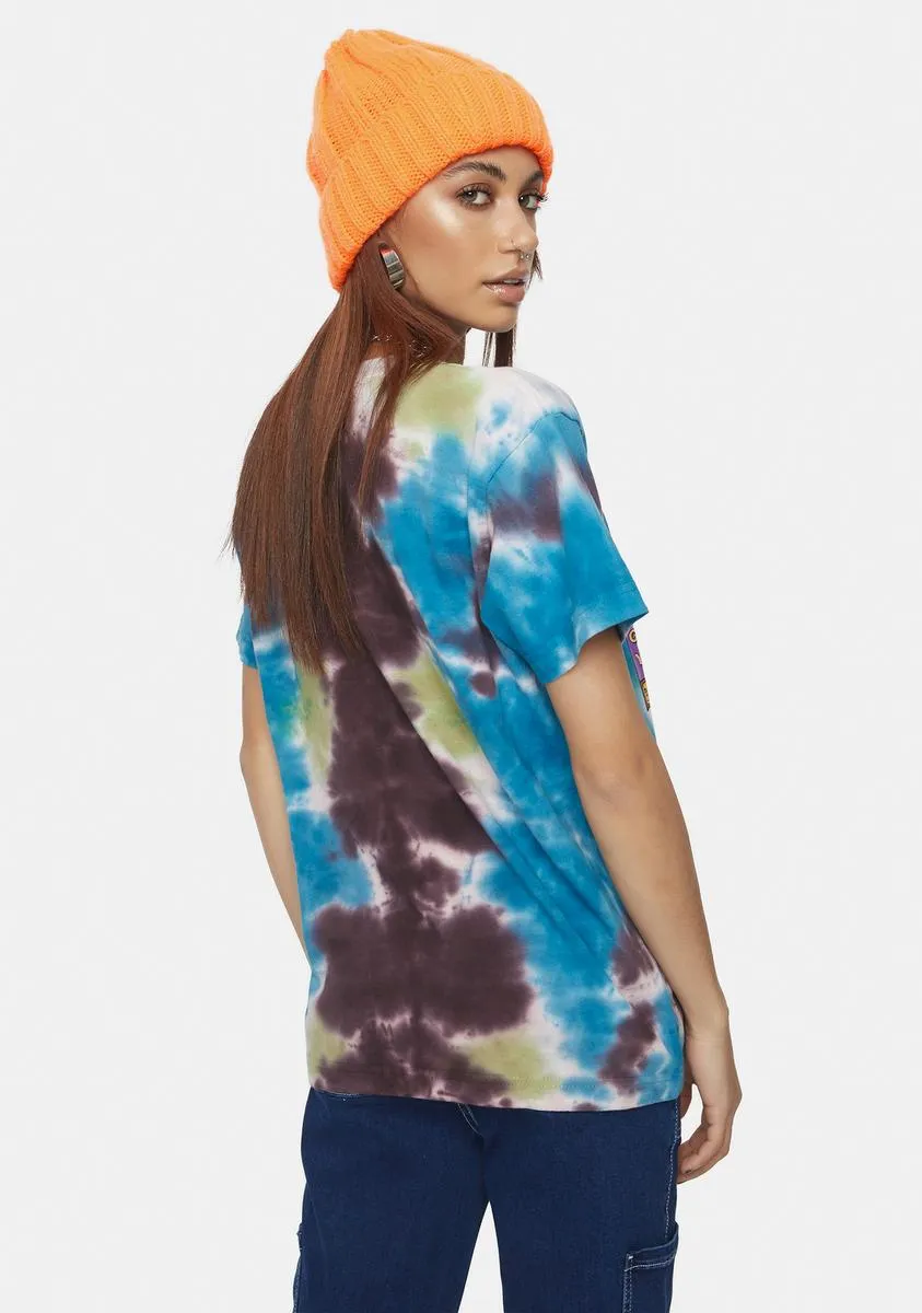 Stone Energy Tie Dye Custom Box Graphic Tee sold by Dolls Kill product image thumbnail 4