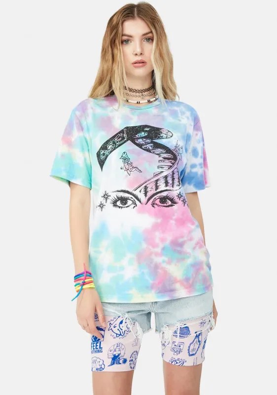 Fairy Garden Tie Dye Tee sold by Dolls Kill