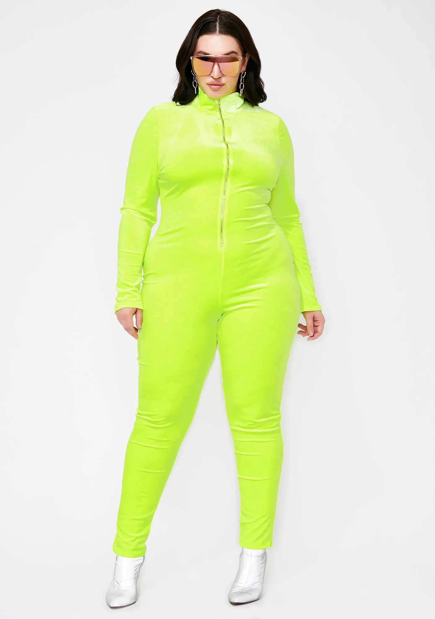 You Feel The Rush Velvet Catsuit sold by Dolls Kill