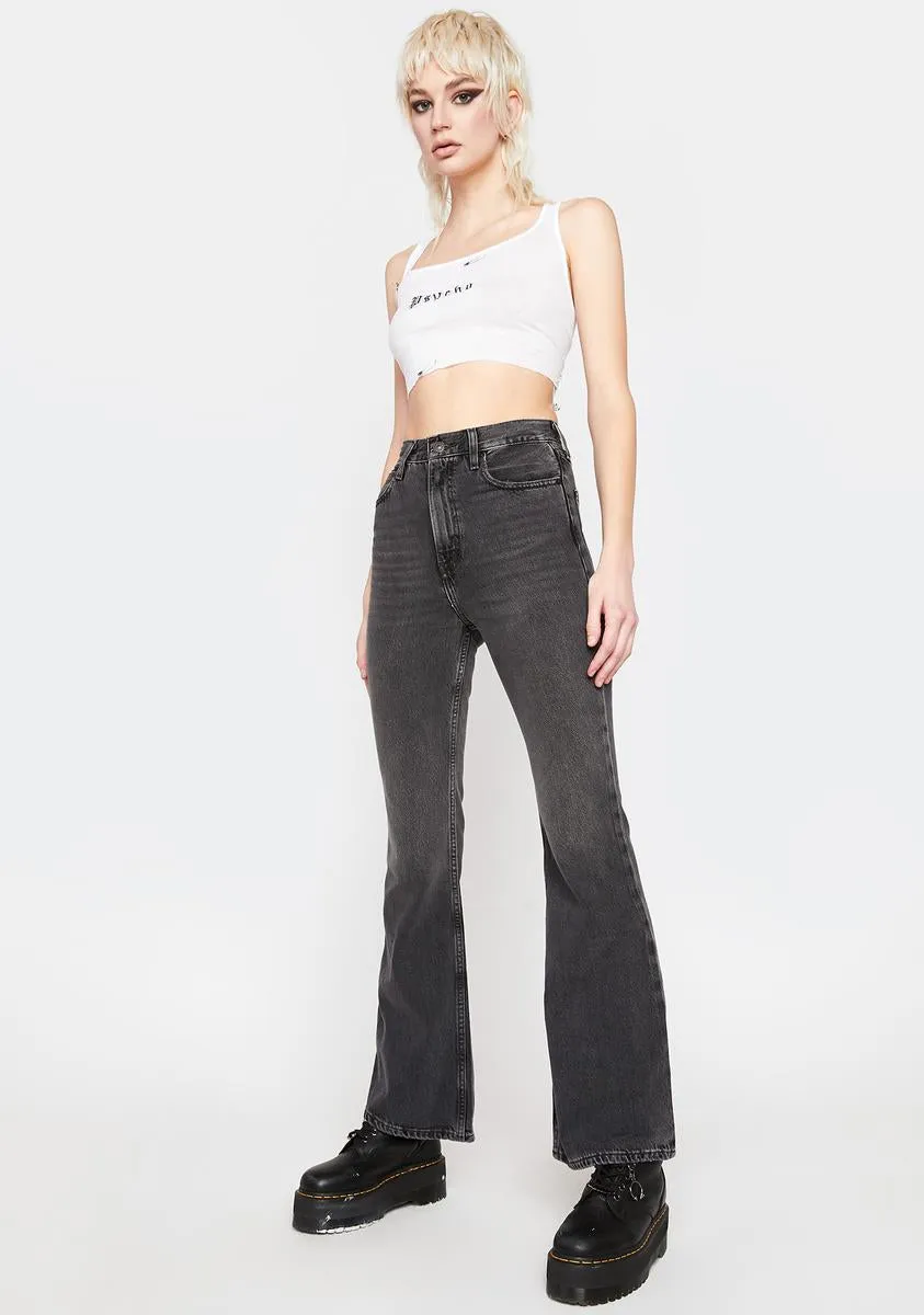 70s High Flare Such A Doozie Denim Jeans sold by Dolls Kill product image thumbnail 2