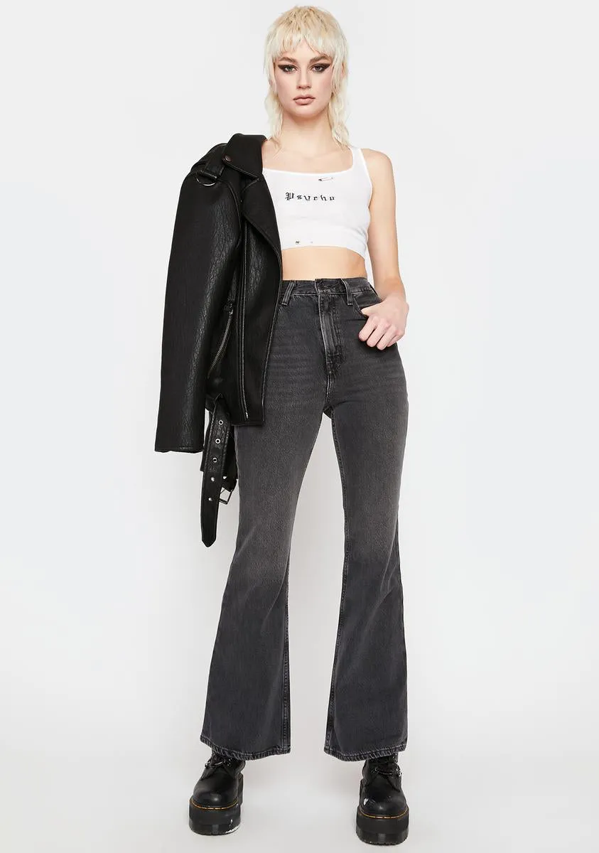 70s High Flare Such A Doozie Denim Jeans sold by Dolls Kill product image thumbnail 3