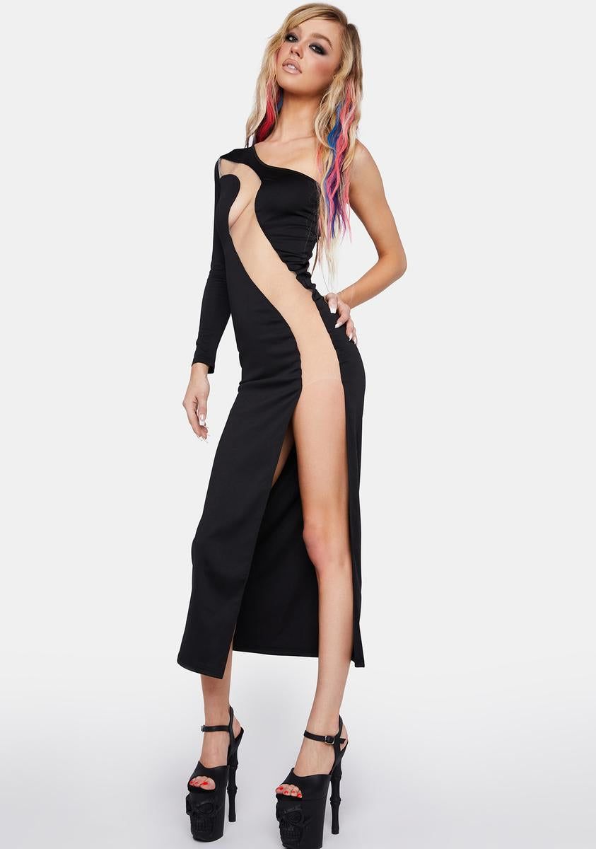 Like Fine Wine Asymmetrical Dress sold by Dolls Kill product image thumbnail 3