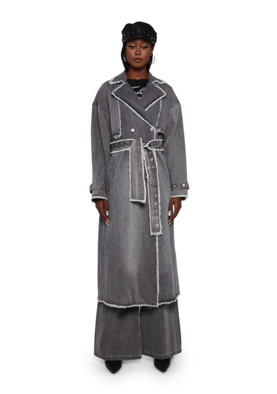 Femme Oversized Trench Coat sold by Dolls Kill