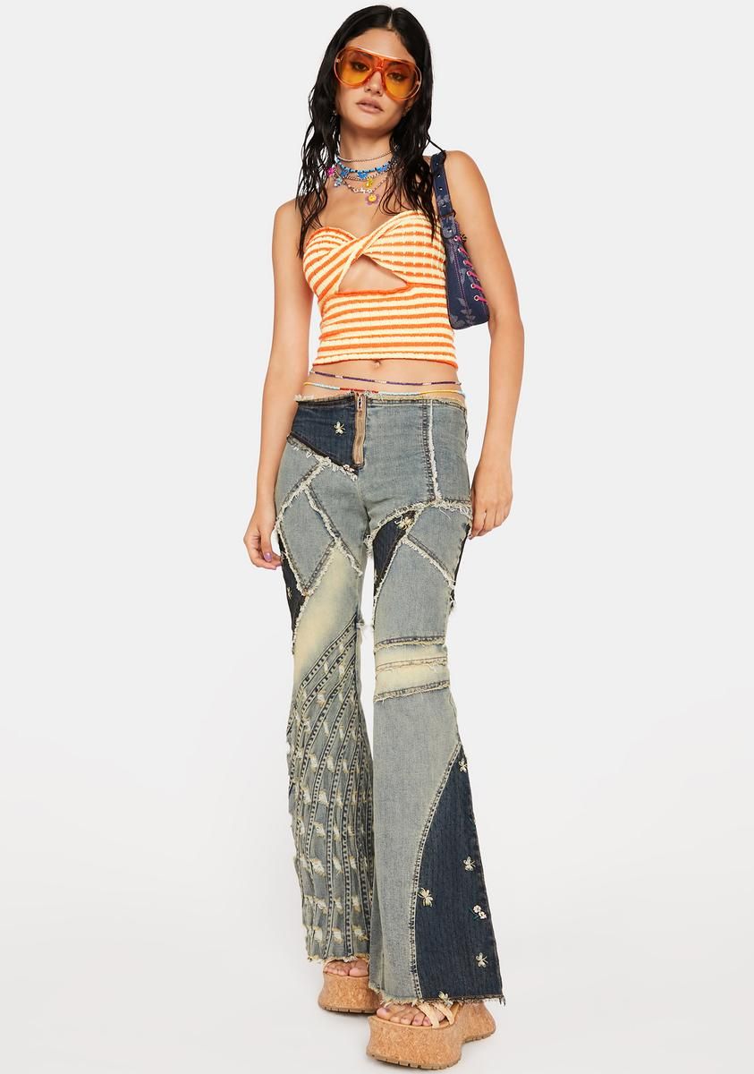 Summer Haze Striped Tube Top sold by Dolls Kill product image thumbnail 3