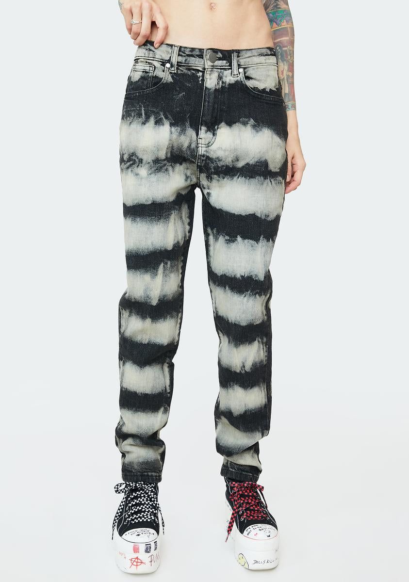 Tie Dye Jeans sold by Dolls Kill