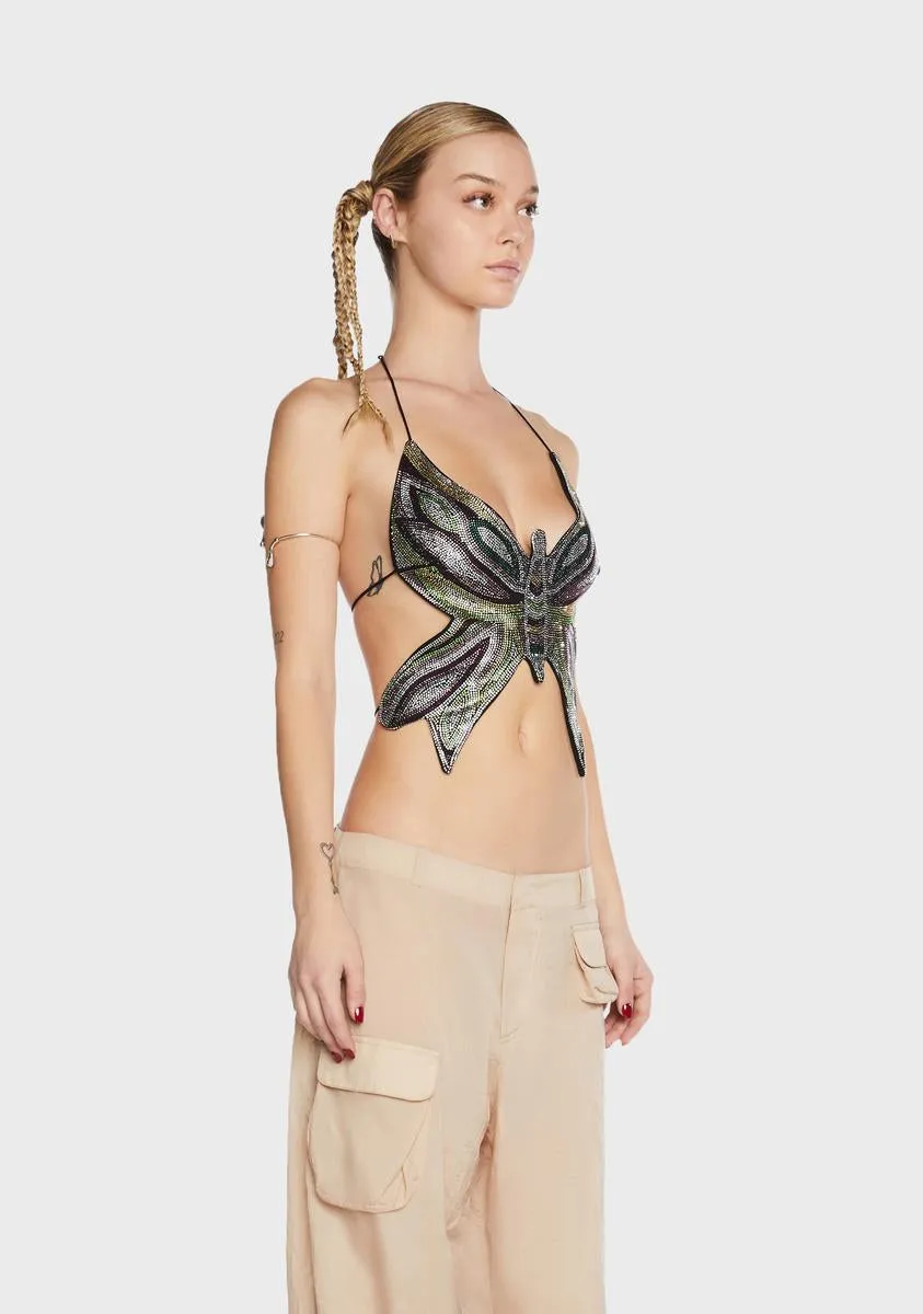 Butterfly Halter Top sold by Dolls Kill product image thumbnail 2