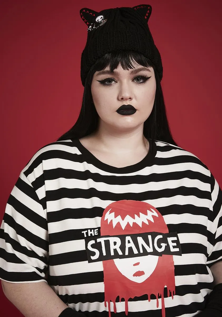 Plus Existential Freeze Striped Tee sold by Dolls Kill
