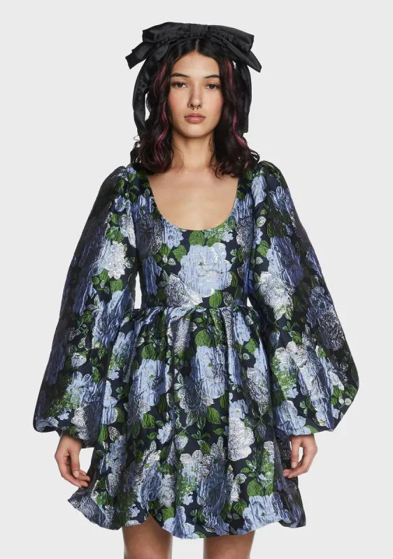 Natalia Jacquard Mini Dress sold by Dolls Kill