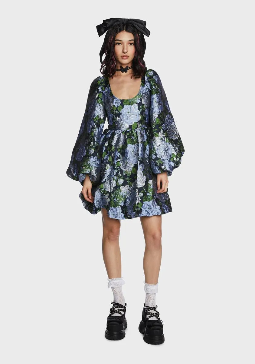 Natalia Jacquard Mini Dress sold by Dolls Kill product image thumbnail 5