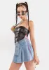 Stay Away Vegan Leather Corset sold by Dolls Kill