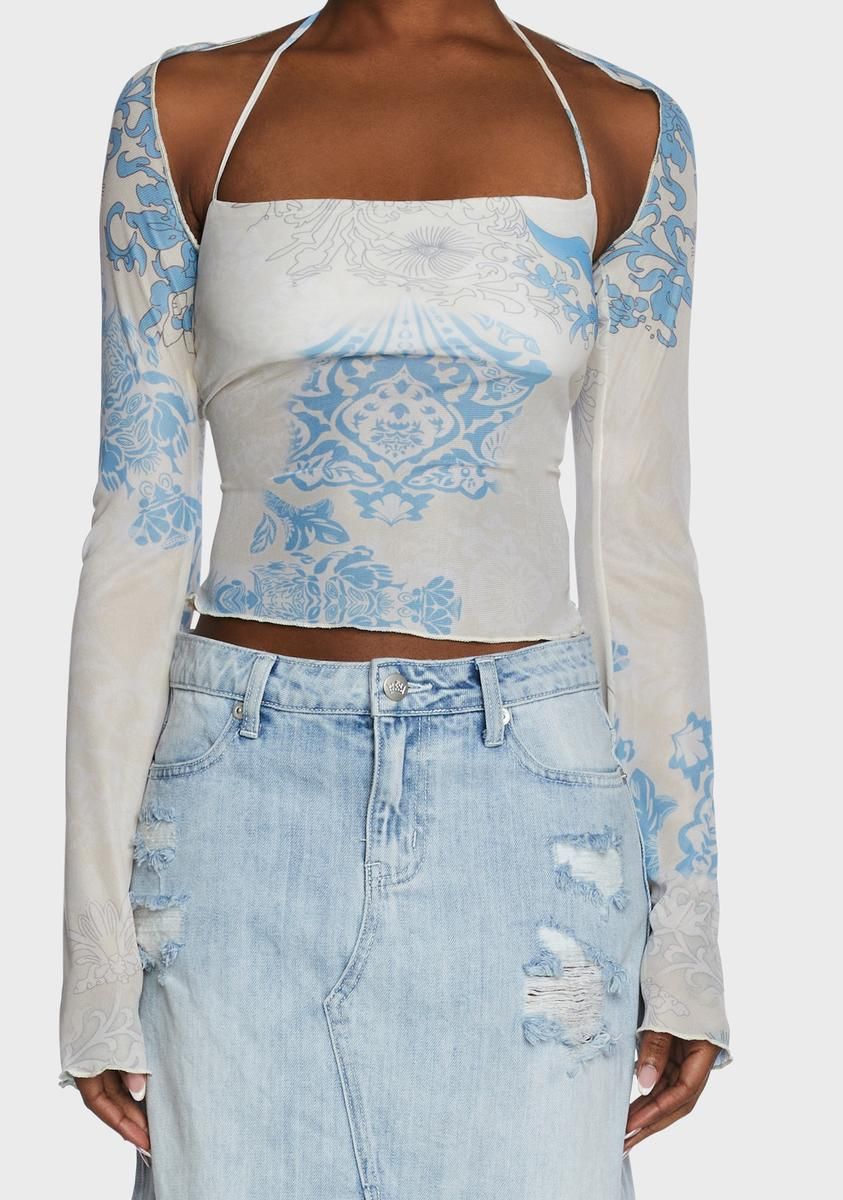 The Place To Be Top And Shrug sold by Dolls Kill product image thumbnail 2