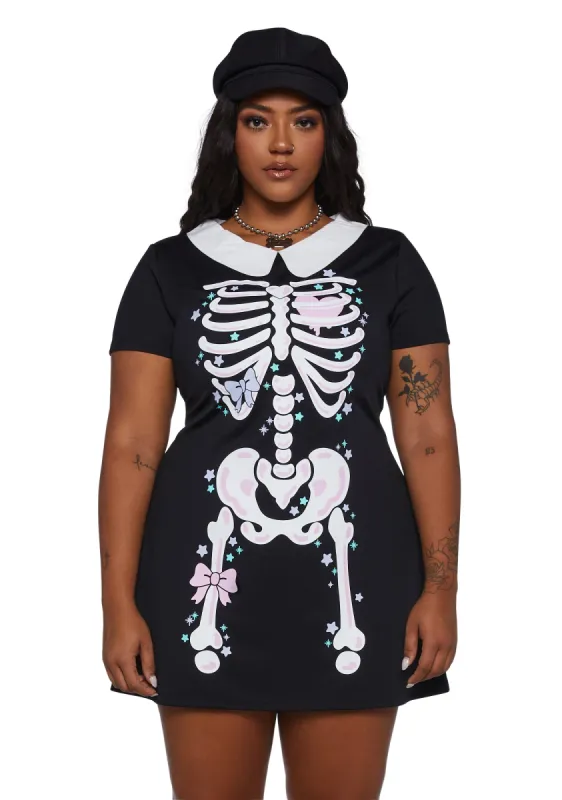 Plus Rattle My Bones Mini Dress sold by Dolls Kill