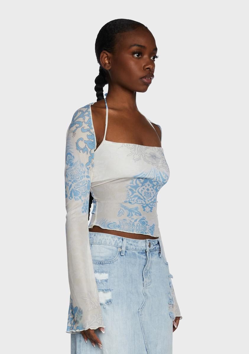 The Place To Be Top And Shrug sold by Dolls Kill product image thumbnail 3