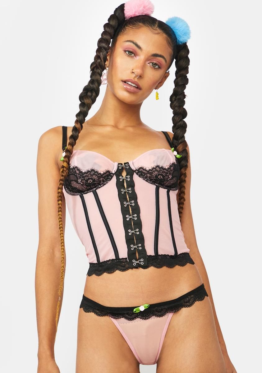 Natural Talent Mesh Lingerie Set sold by Dolls Kill