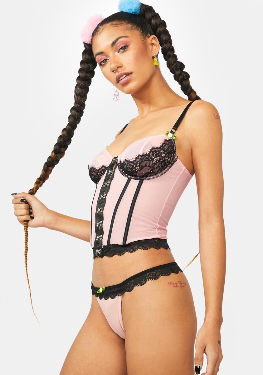 Natural Talent Mesh Lingerie Set sold by Dolls Kill product image thumbnail 2