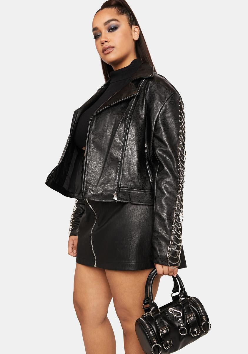 Plus Ringo Leather Jacket sold by Dolls Kill product image thumbnail 2