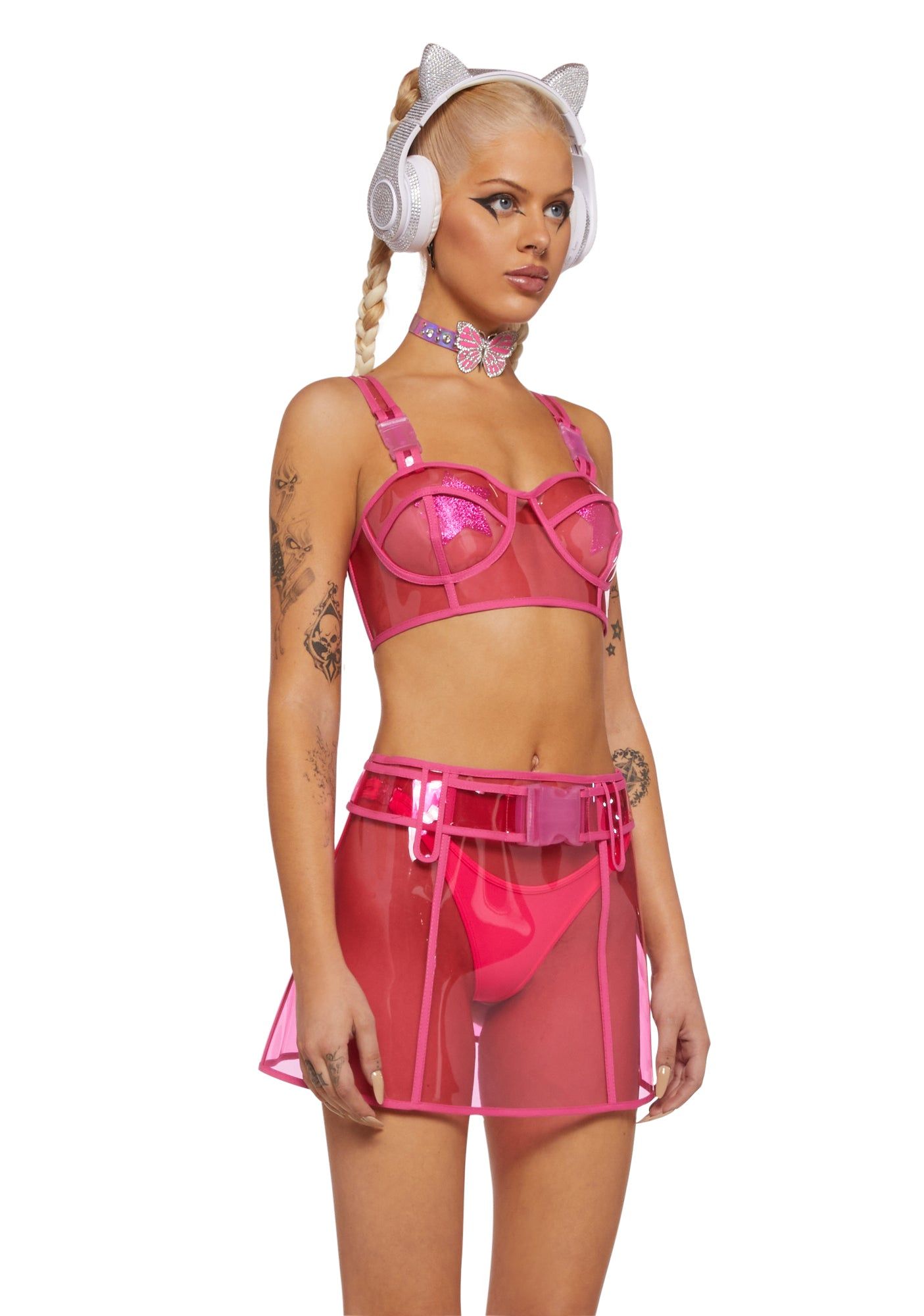 Pixie Dream Crusher Clear Bra Top sold by Dolls Kill product image thumbnail 4