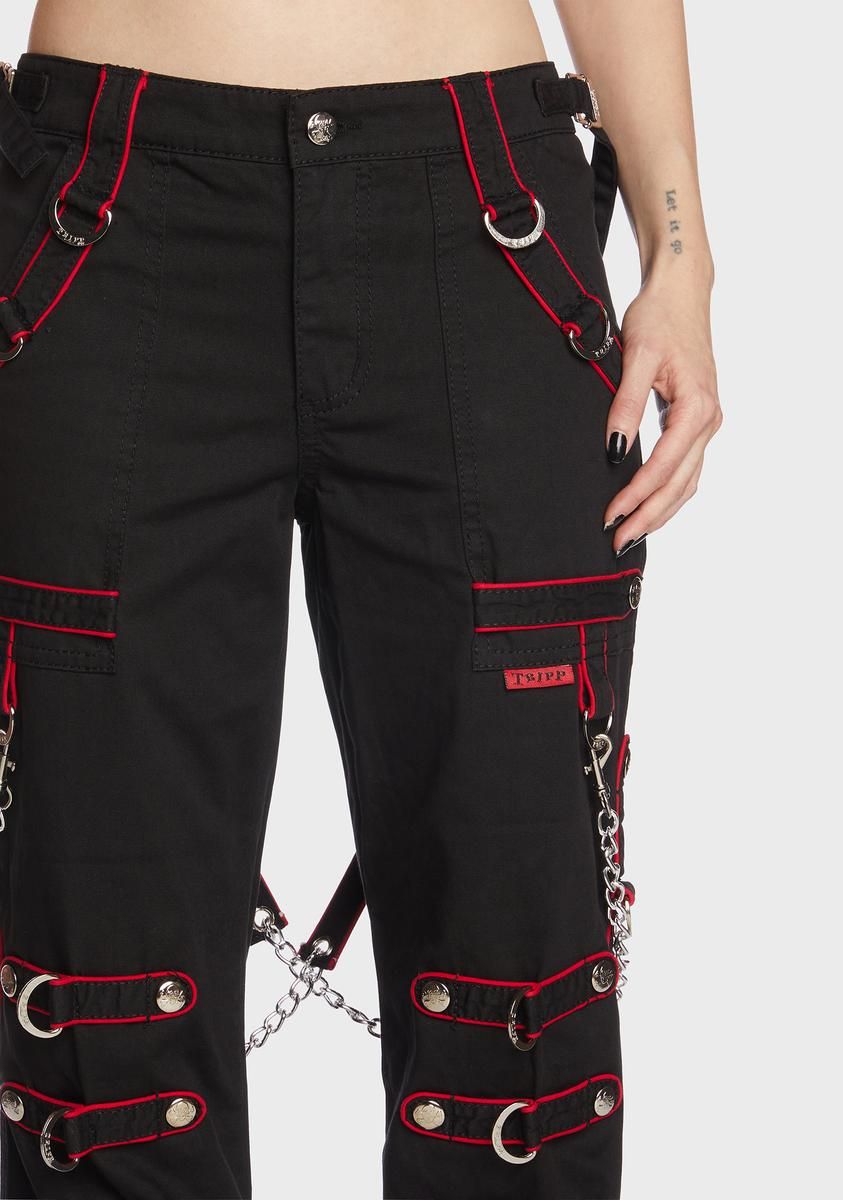 Red Band Pants sold by Dolls Kill product image thumbnail 2
