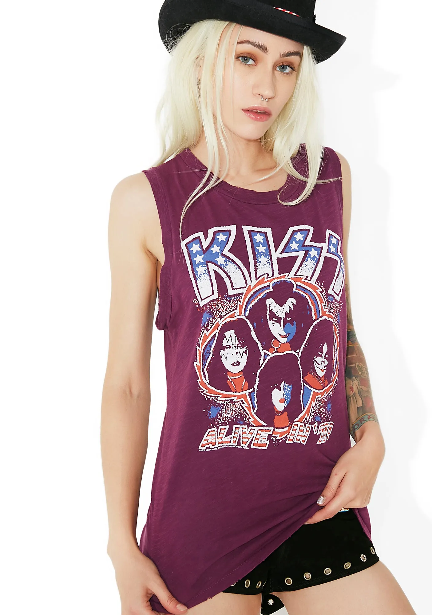 Kiss Tank sold by Dolls Kill product image thumbnail 3