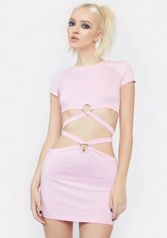 Rumors Starting Wrap Skirt Set sold by Dolls Kill