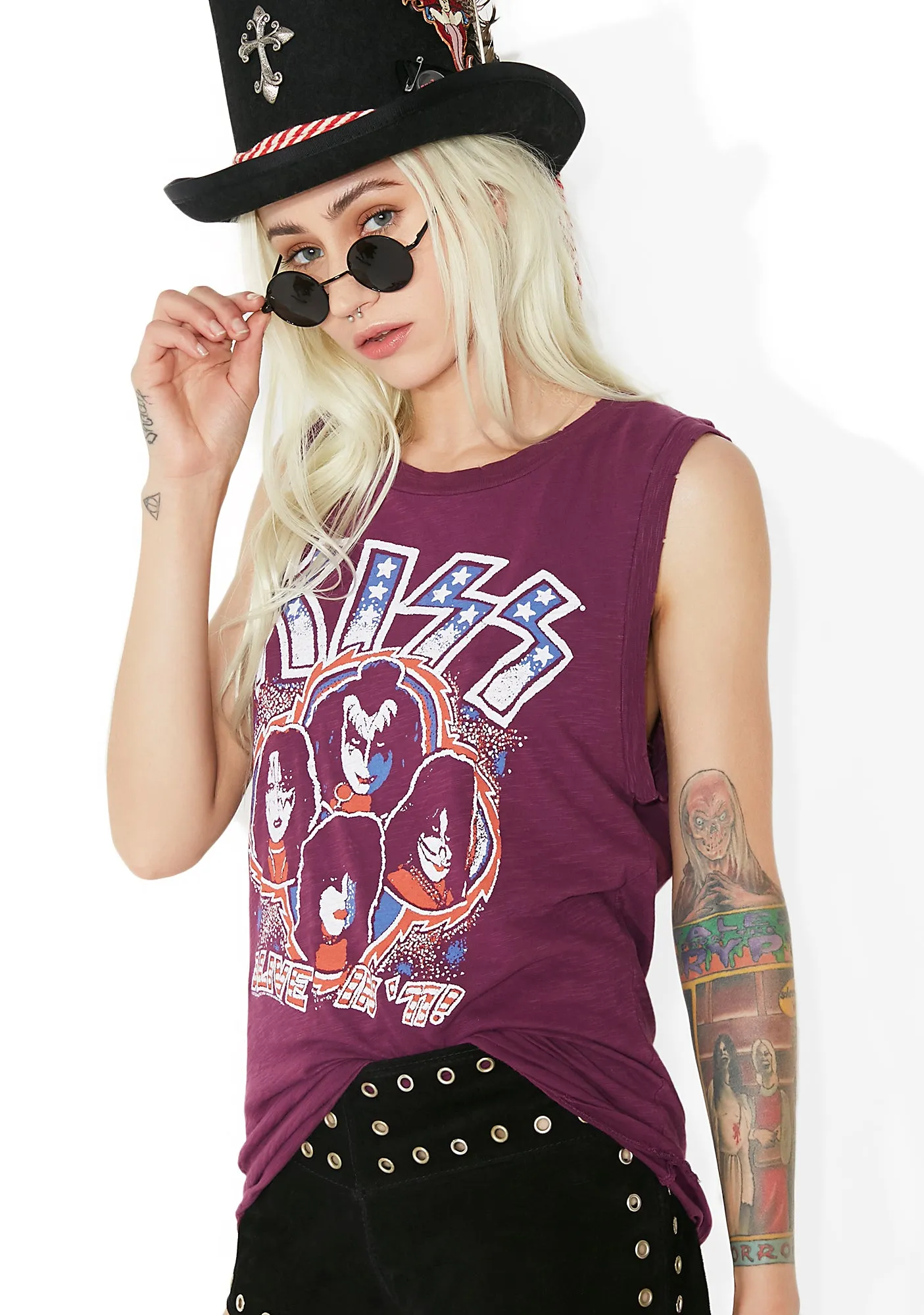 Kiss Tank sold by Dolls Kill product image thumbnail 2