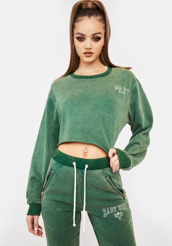 Sporty Sass Washed Joggers Set sold by Dolls Kill