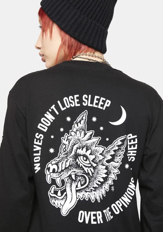 Opinions Long Sleeve Graphic Tee made by Dolls Kill