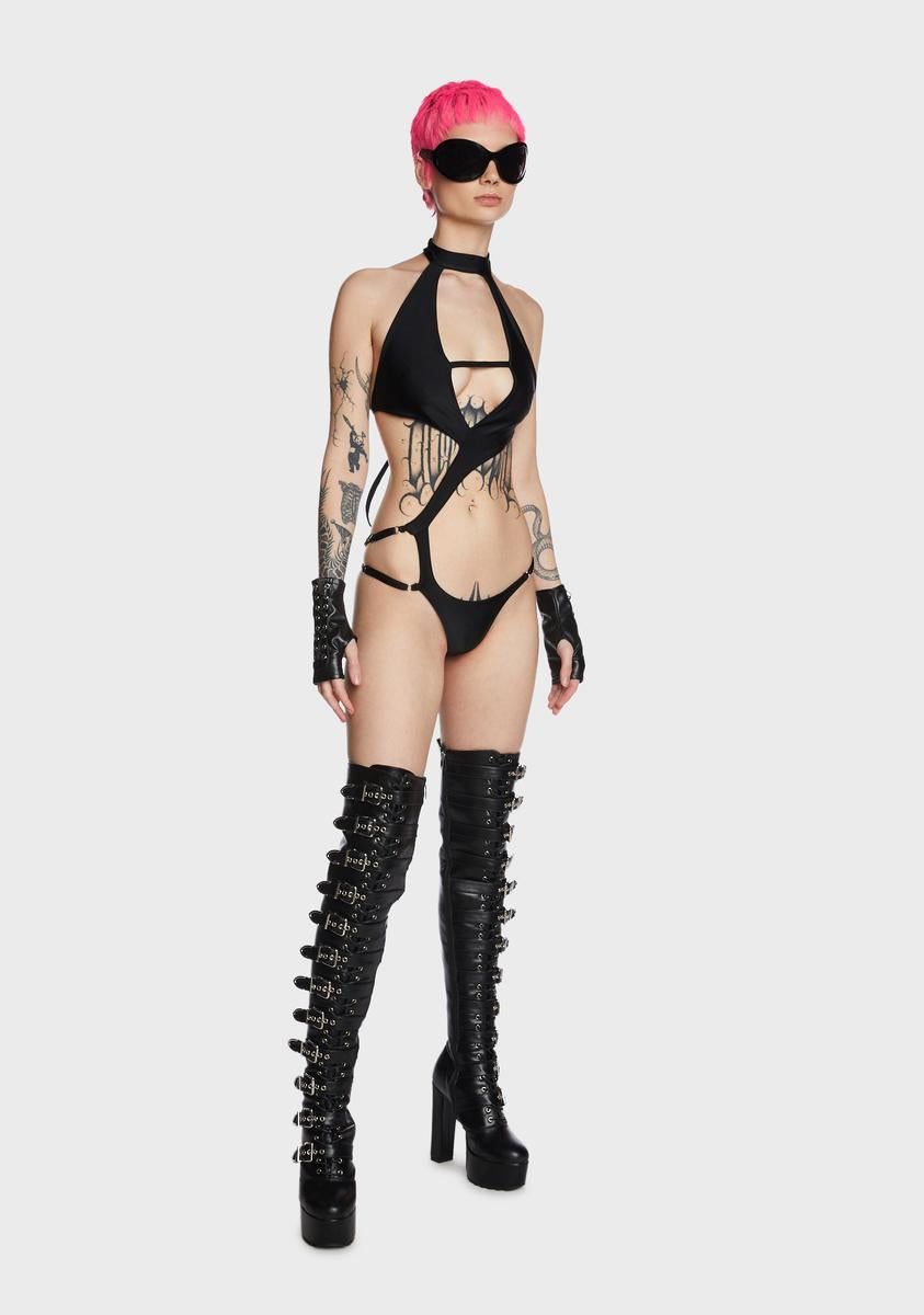 XXO Cut Out Bodysuit sold by Dolls Kill product image thumbnail 5