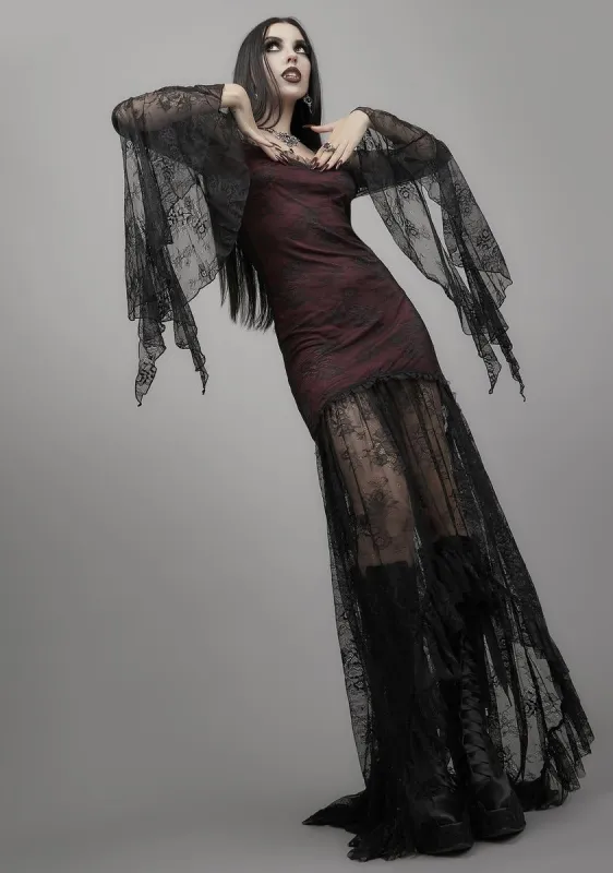 Heavy In Your Arms Maxi Dress sold by Dolls Kill