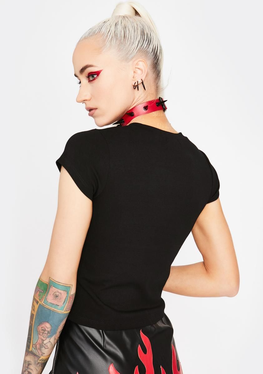 Flamin' Hot Aries Tee sold by Dolls Kill product image thumbnail 5